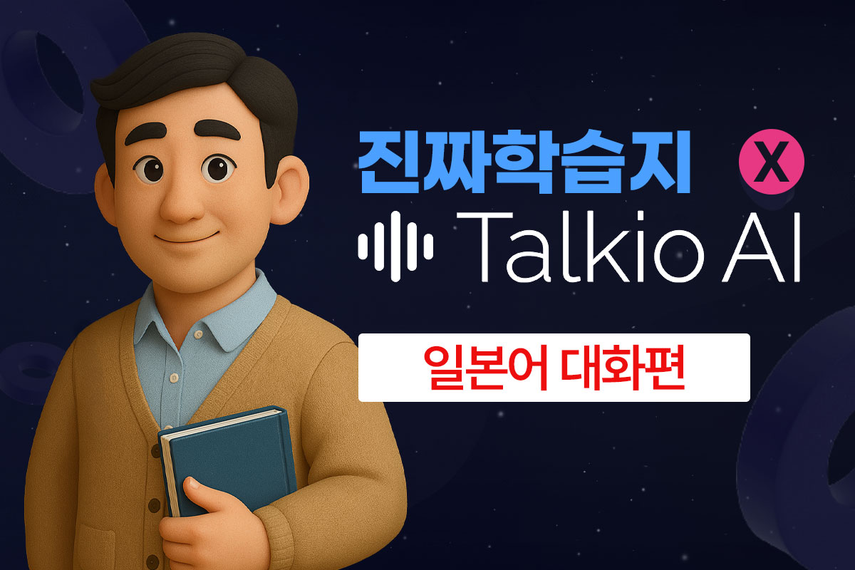 진짜학습지(일본어 대화편) x Talkio AI
